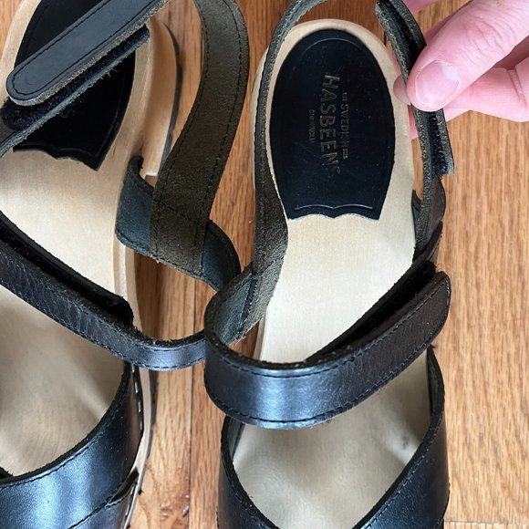 Swedish Hasbeens Tracta Velcro Sandal - Picture 2 of 7